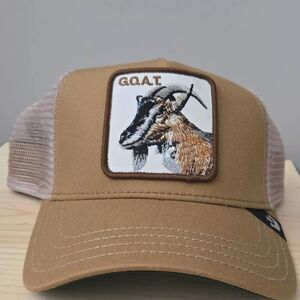 The Farm Goorin Bros G.O.A.T. Mesh Snap Back Trucker Hat Never Worn